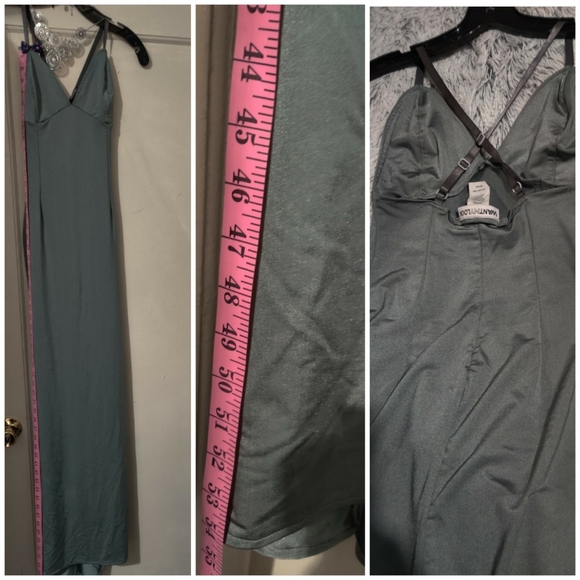 WANTMYLOOK STRAPPY LONG MAXI DRESS GRAY SIZE SMALL - Picture 8 of 8